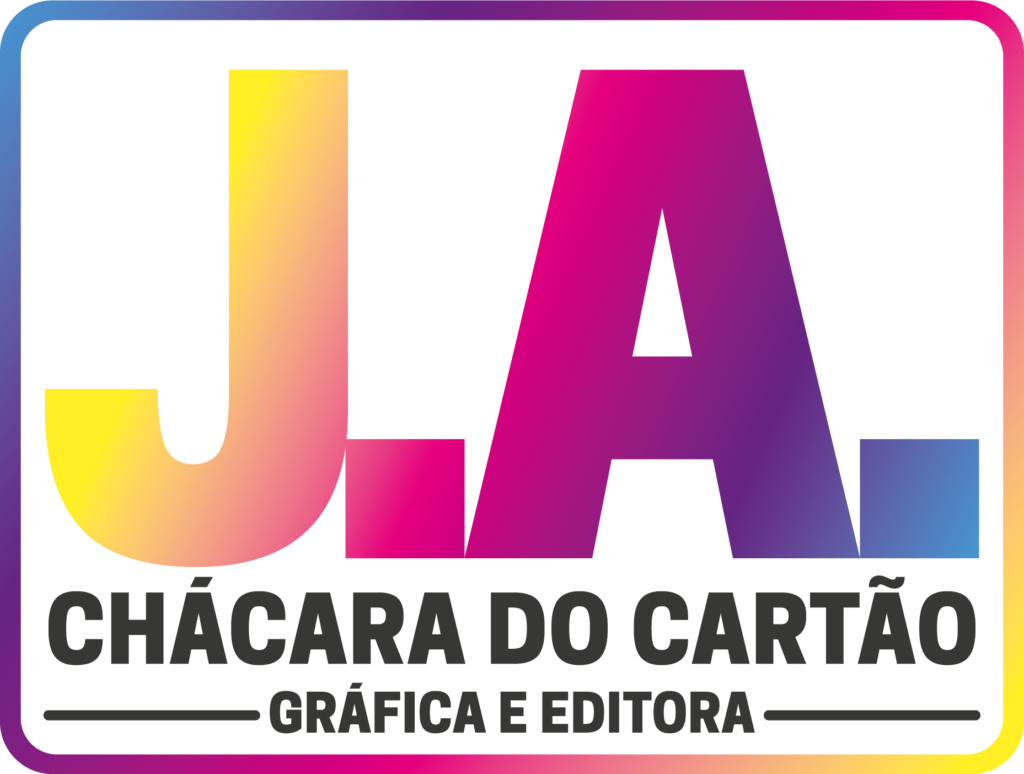 logo da J.A. Chácara do Cartão Ind Gráfica