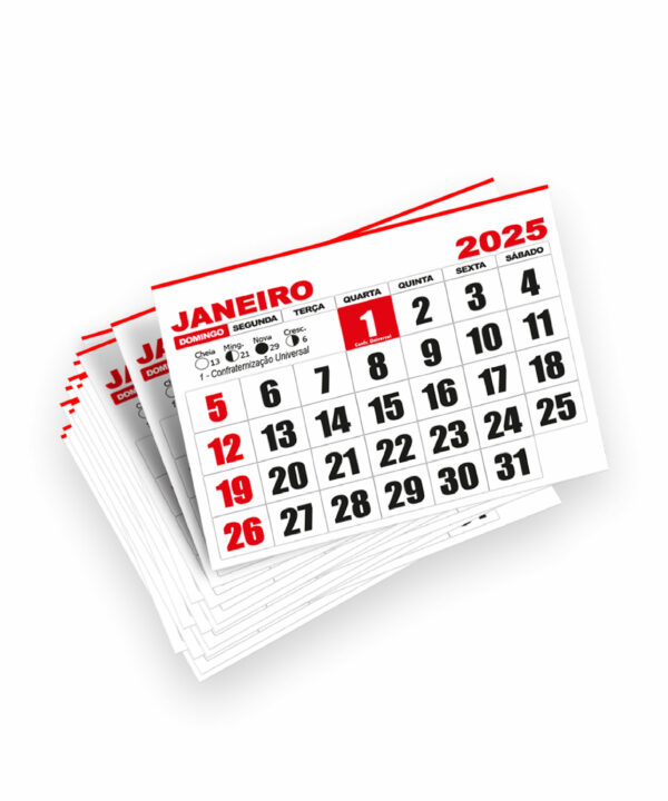 Bloco de Calendário 195x135 mm 2025