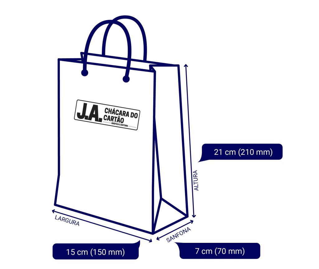 Sacolas de Papel Personalizadas: A Solução Ideal para Sua Marca! 2 Sacolas 11 03 24 tamanhos ja 11 J.A. Chácara do Cartão