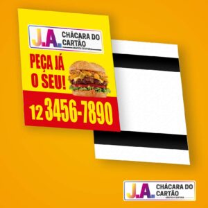 Imã de Geladeira 7×7 cm com dois filetes de imã