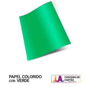 Papel Offset Colorido 240g A3 Verde Bandeira Pacote com 50 folhas