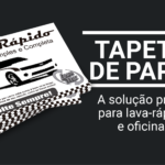 tapete de papel para lava-rápido